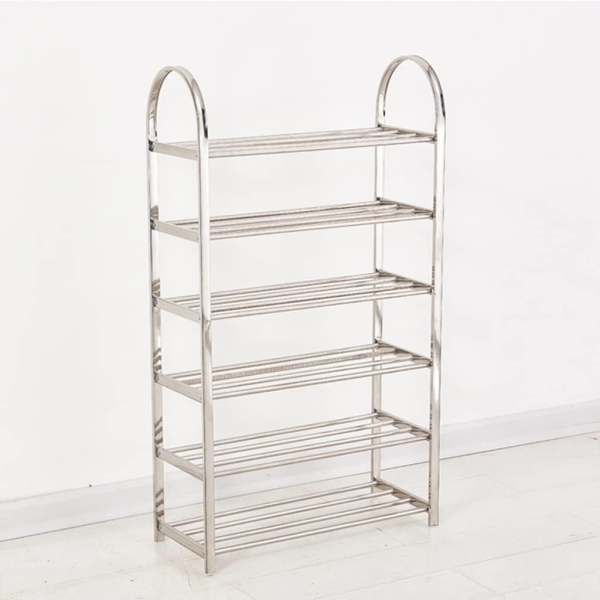6 Layers Stainless Steel Shoe Rack – Adjustable Shoe Organizer For Living Room, Bedroom, Porch, Hallway, Shoe Storage, Fashion